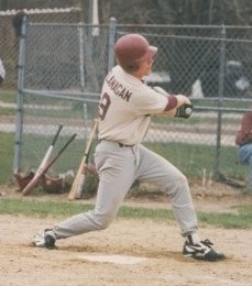 Michael Playing Baseball